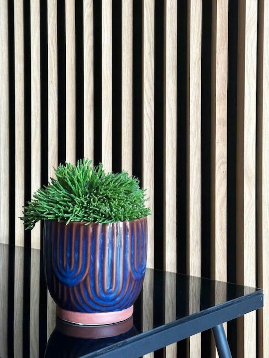 Polnix Planter Ceramic Blue 14x14x13cm.