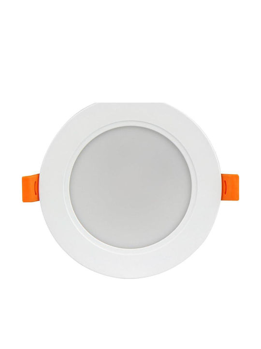 LED line Round Recessed LED Panel 9W with Natural White Light 4000K