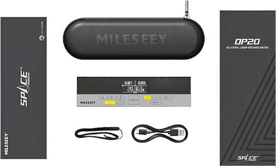Mileseey Μέτρο Laser DP 20 Pro Bluetooth με Εύρος Μέτρησης 0.25m-100m