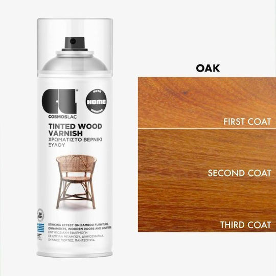 Cosmos Lac Spray Polish 604 OAK LIGHT 400ml