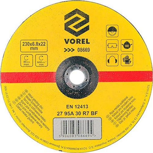 Disc For Grinding Metal 230x6.8x22
