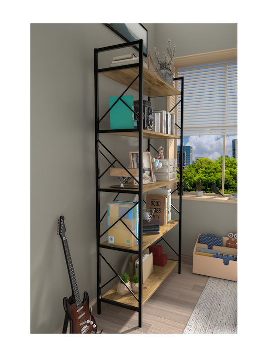 Bibliothek Atlanticα Beige 90x30x180cm
