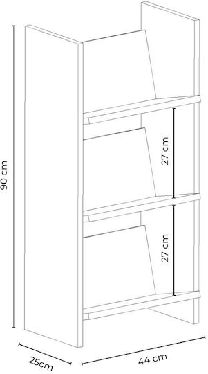Βιβλιοθήκη 44x25x90εκ. Βιβλιοθήκη 44x25x90εκ.
