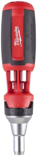Milwaukee Screwdriver Ratchet with 10 Interchangeable Tips