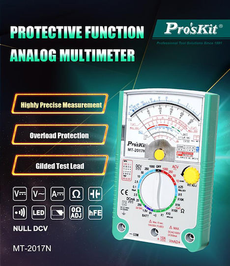 Proskit Multimetru Analogic Mt-2017n Dcv Acv