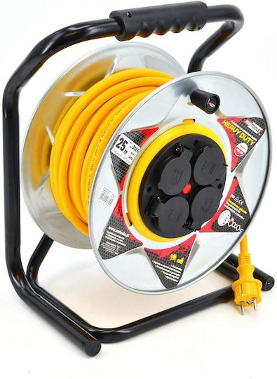 AWTools mit Kabel 40m Durchmesser 3 x 1.5mm² Wasserdicht Gelb