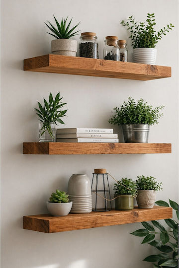 Wall Shelves (3 Pieces) 70x14x14 cm Wall Shelves (3 Pieces) 70x14x14 cm