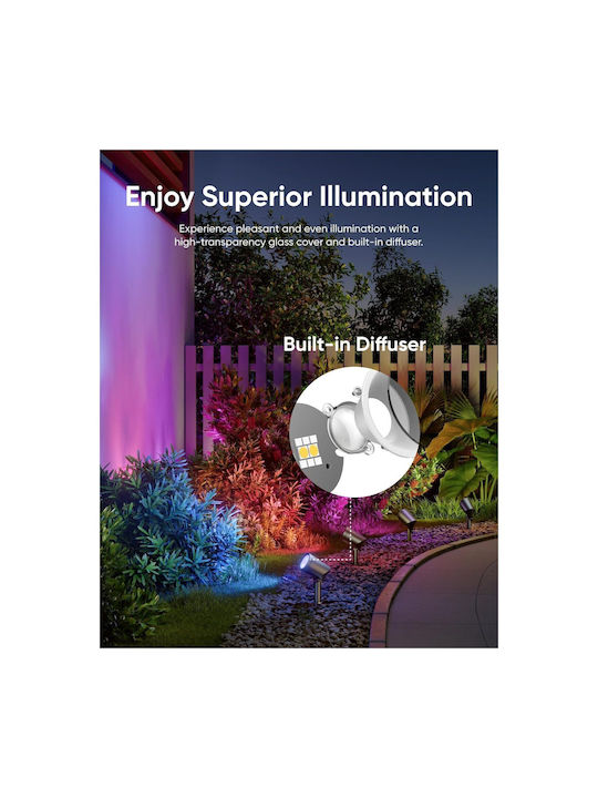 Eufy Eufy Outdoor Floor Lamp Projector with Integrated LED