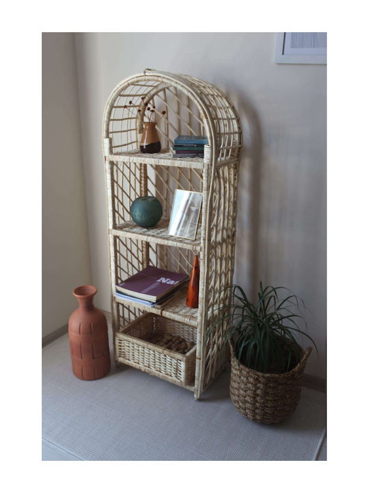 Gray Bookcase 60x28x142cm