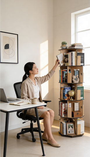 Bücherregal Braun 44x20x142cm