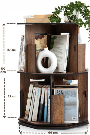 SteweHome Bücherregal Braune 60x44x59cm