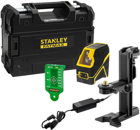 Stanley Αυτορυθμιζόμενο Γραμμικό Αλφάδι Laser Πράσινης Δέσμης με Εύρος Εργασίας 30m
