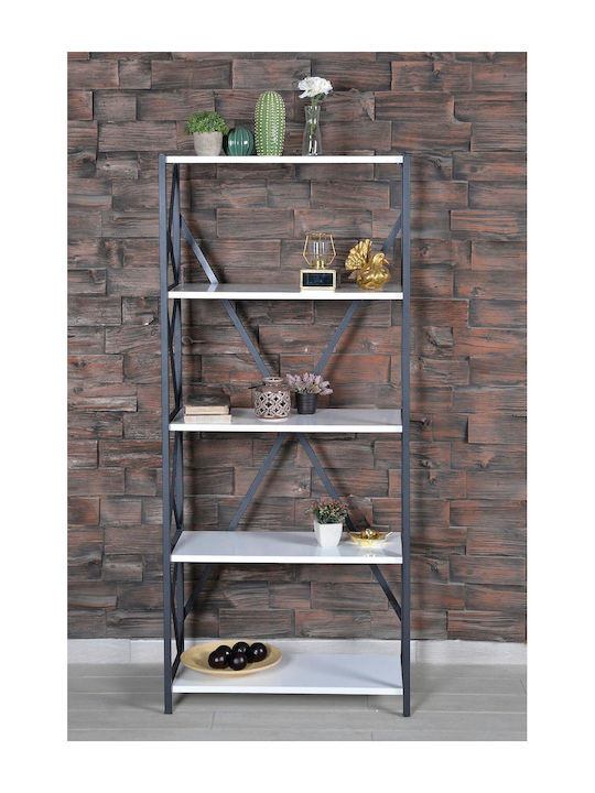 White Bookcase 150x60x30cm