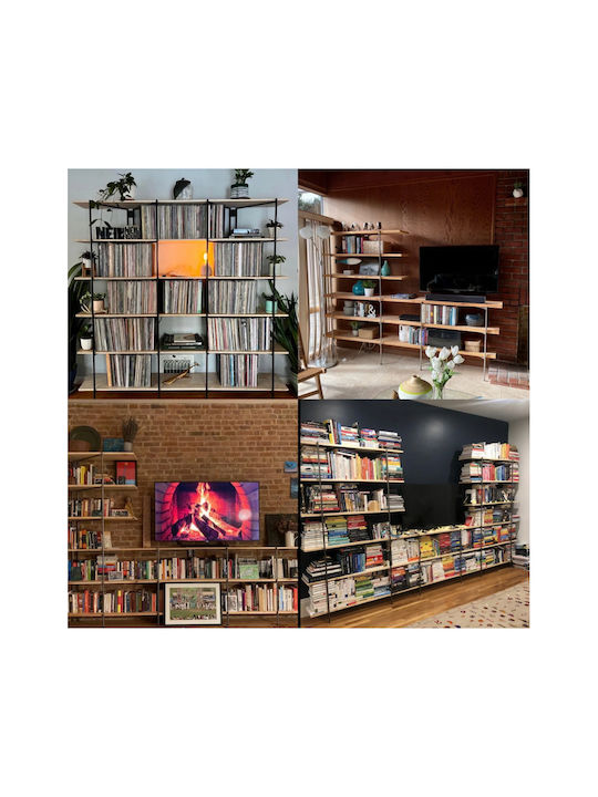 SteweHome Bücherregal Braun 60x20x160cm