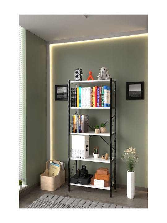 White Bookcase 150x60x30cm