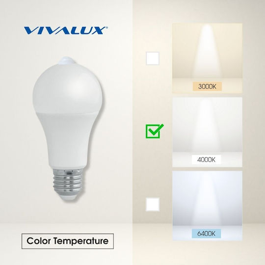 Vivalux Smart Bulb LED 11W for Socket E27 with Photocell