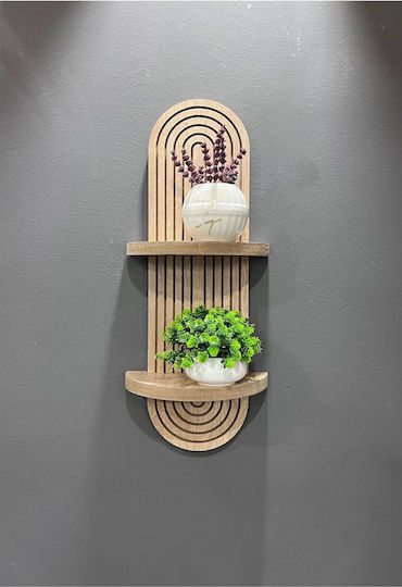 Wall Shelf Brown 54x16x20cm