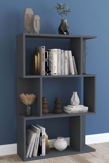 Gray Bookcase 109x22x72cm