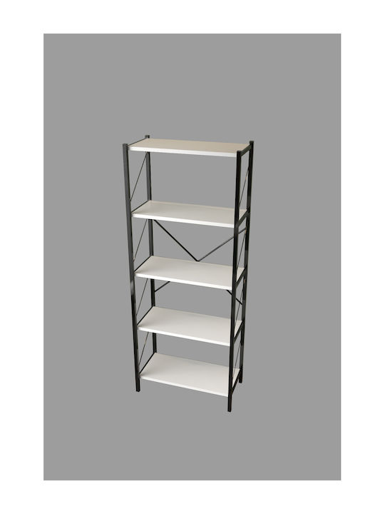 White Bookcase 150x60x30cm