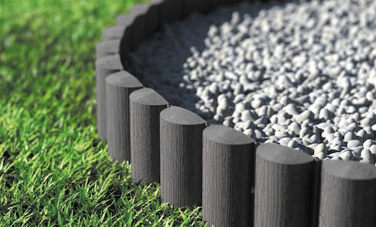Cellfast Kunststoffgartenbordüre in Gray Farbe 15.5cm x 2.3m