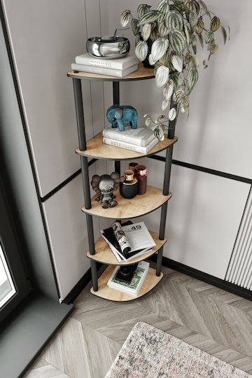 Corner Bookcase Brown 34x34x34cm STE-016321-P16321