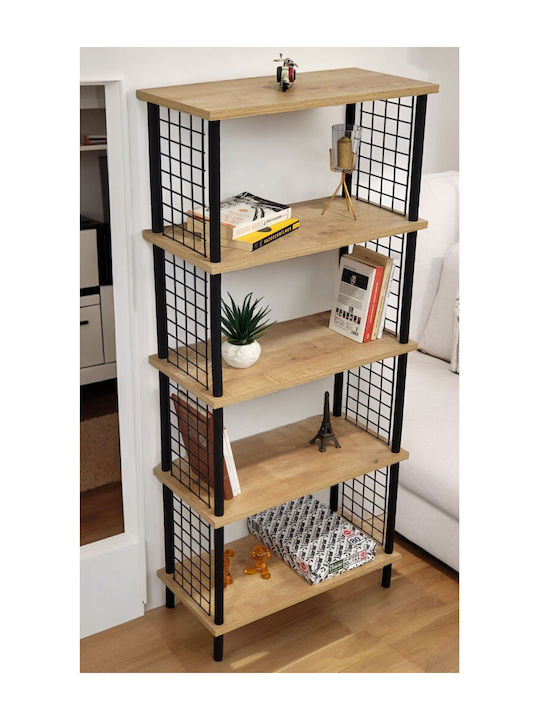 Beige Bookcase 60x30x136cm