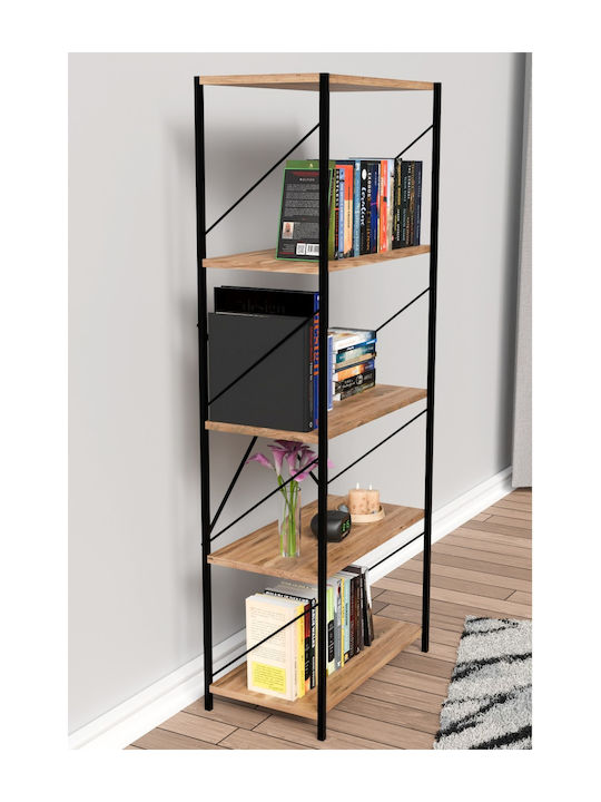 Brown Bookcase 56x25x150cm