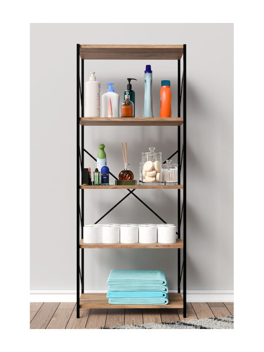 Brown Bookcase 56x25x150cm