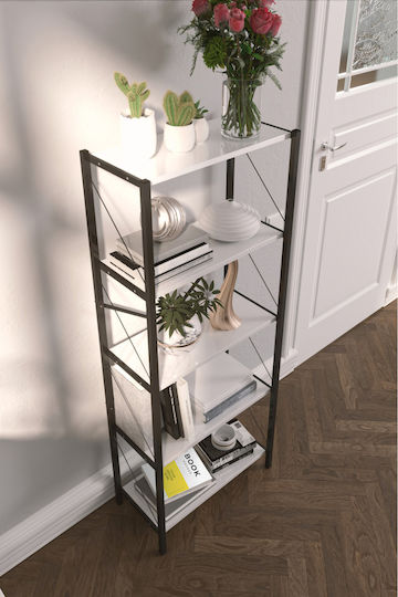 White Bookcase 150x30x150cm