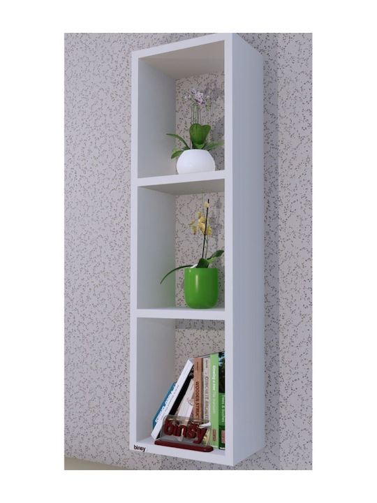Bibliotecă Albă 25x17x90εκ.