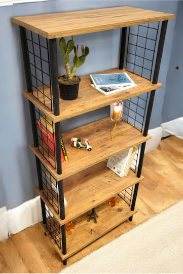 Beige Bookcase 60x30x136cm