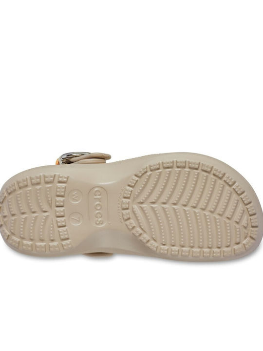 Crocs Classic Platform Women’s Clogs Beige