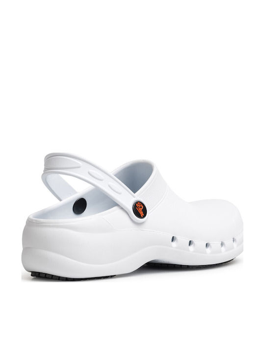 Dian Clogs White & Red