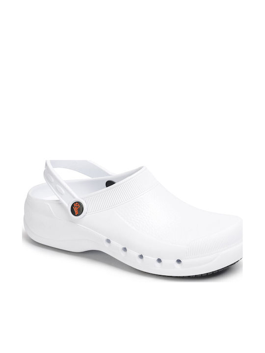Dian Clogs White & Red