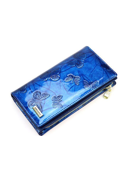 Small Leather Women's Wallet with RFID Gold