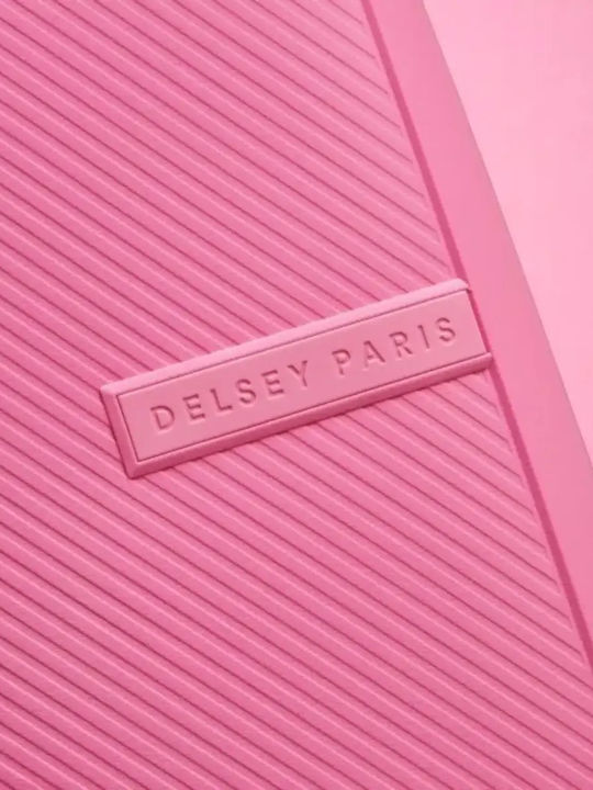 Delsey Anvers Slim Cabin Hard Pink Suitcase Height 54.5cm