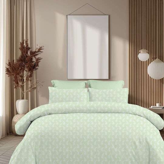 Astron Italy Vivian Σετ Μονό 3τμχ 175x260εκ. Olive