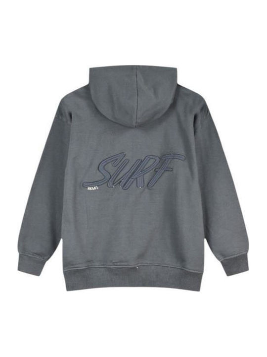Kinder-Strickjacke mit Kapuzen Grau Summer Of Surf