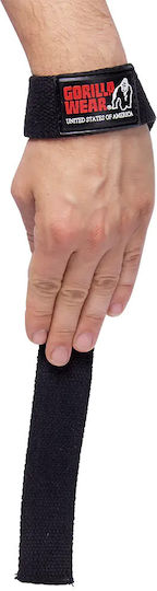 Gorilla Wear Non-Padded Straps Περικάρπια Άρσης Βαρών Μαύρα 2 τμχ