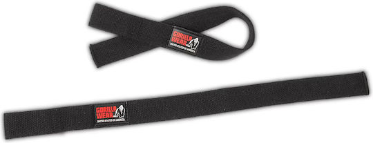 Gorilla Wear Non-Padded Straps Περικάρπια Άρσης Βαρών Μαύρα 2 τμχ