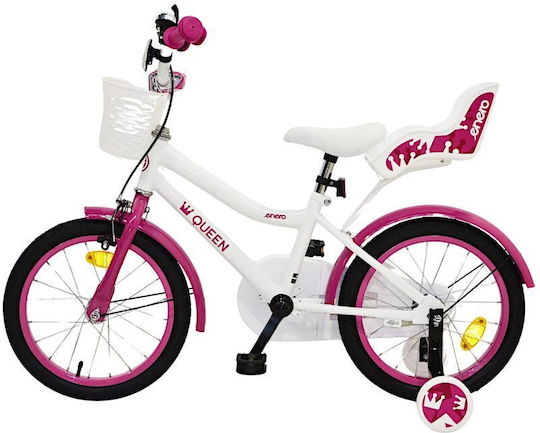 Enero Bicicletă Copii BMX 16" Alb