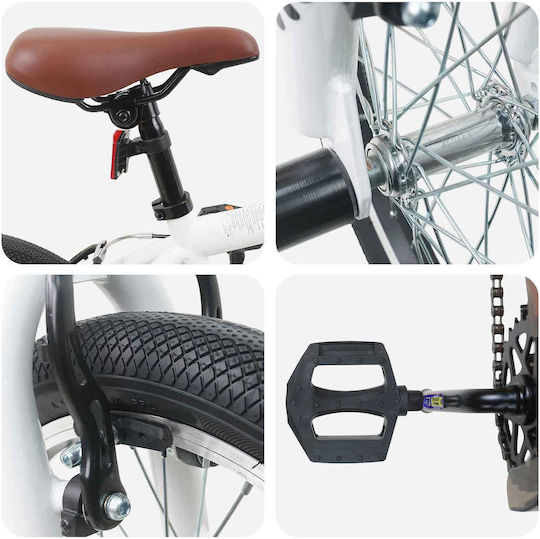 vidaXL 20" Kinderfahrrad BMX Weiß