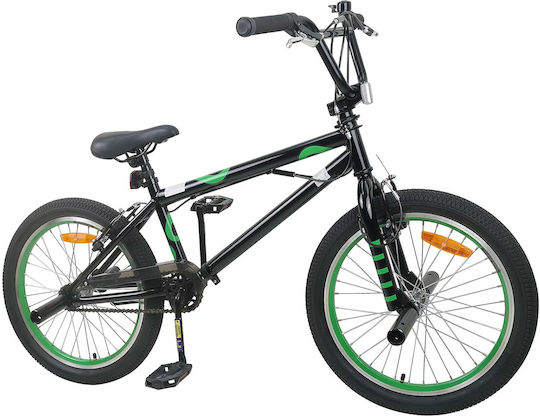 vidaXL 20" Παιδικό Ποδήλατo BMX Μαύρο