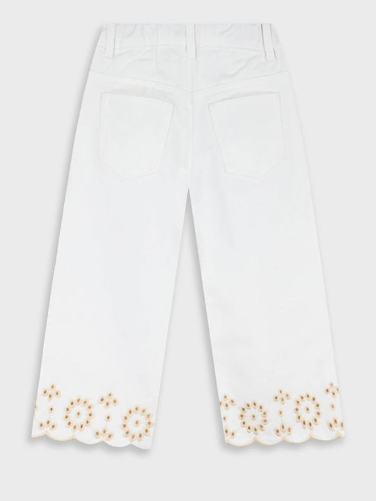 Kids Denim Trousers Beige