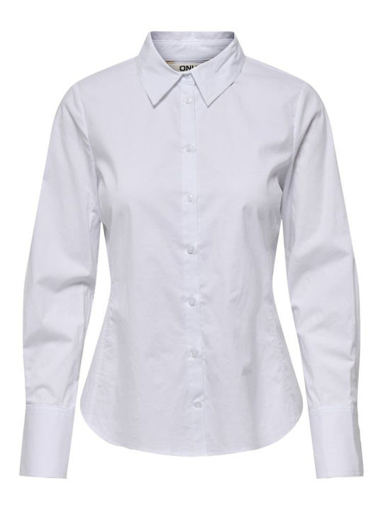 Long Sleeve Women's Shirt Bright White