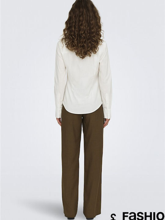 Long Sleeve Women's Shirt Bright White