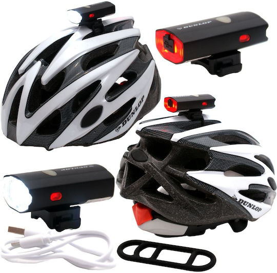 Dunlop 472843 Reîncărcabil Set Lumini Bicicletă