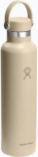 Hydro Flask Standard Flex Cap Μπουκάλι Θερμός Ανοξείδωτο BPA Free 710ml Oat