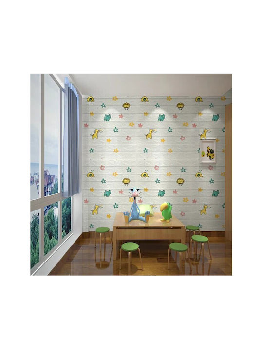 Alista Home Kinder Wandsticker 3D Schaumstoff 1x77cm 10 Stück