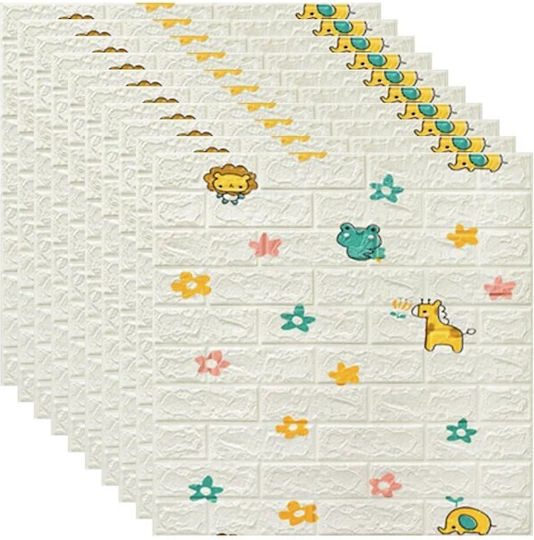 Alista Home Autocolant Decorativ 3D Pentru Perete Copii Spumă 1x77cm 10 Bucăți